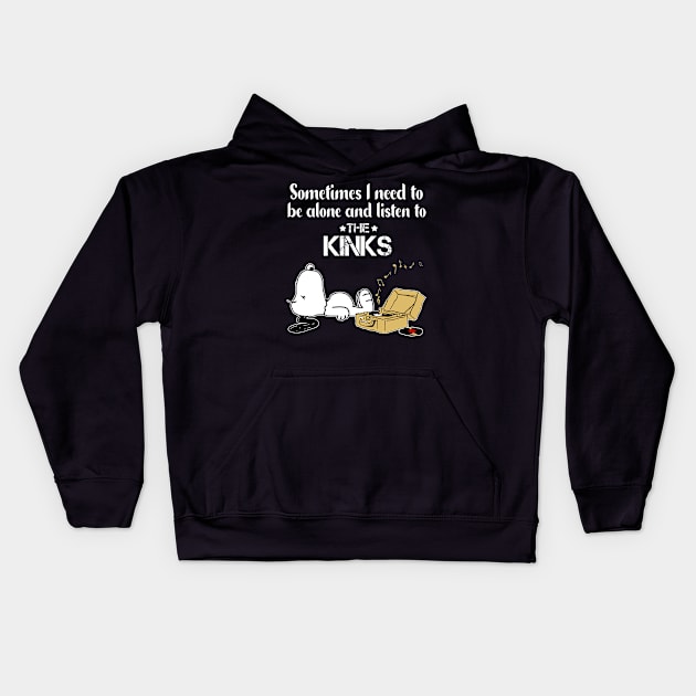 The Kinks // Aesthetic Vinyl Record Vintage // Kids Hoodie by BlackAlife